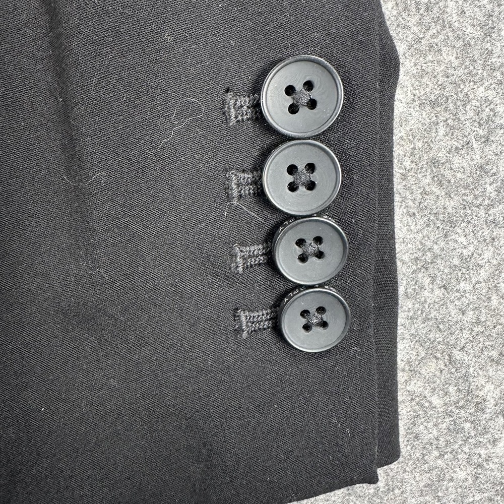 Ministry Of Supply Blazer Mens 36 (Fits 34) Black Stretch Two Button Suit Jacket - Picture 2 of 16